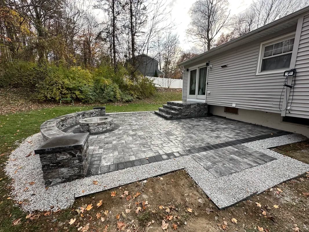 Paver Patio project by A&E Exteriors LLC in Essex County