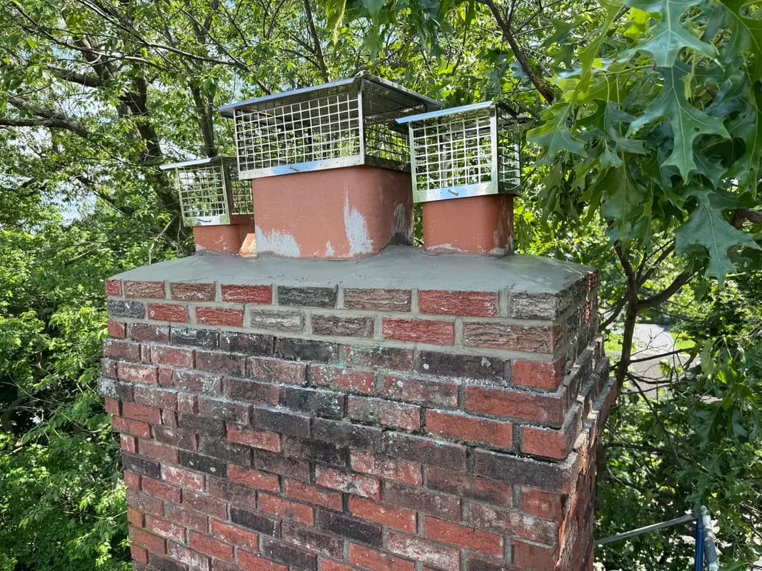 Chimneys project 1 near Dover, NJ by A&E Exteriors LLC